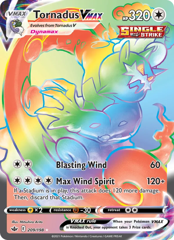 Tornadus VMAX · Chilling Reign 209/198