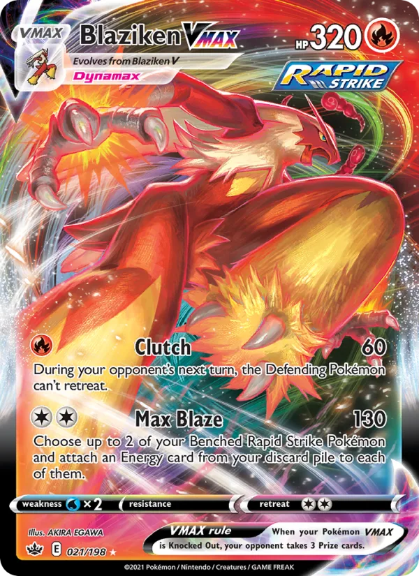 Blaziken VMAX · Chilling Reign 21/198