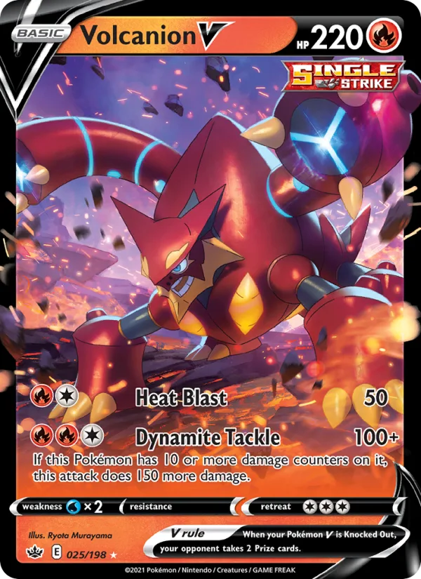 Volcanion V · Chilling Reign 25/198