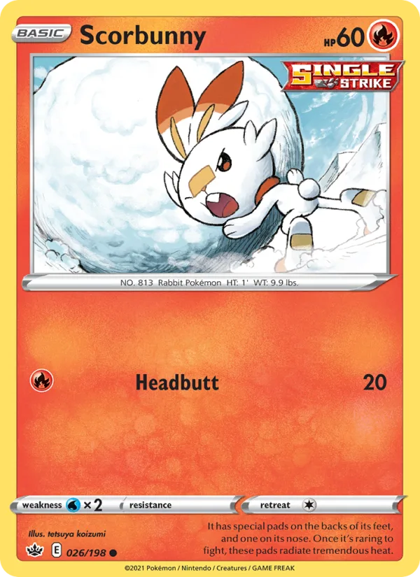 Scorbunny · Chilling Reign 26/198