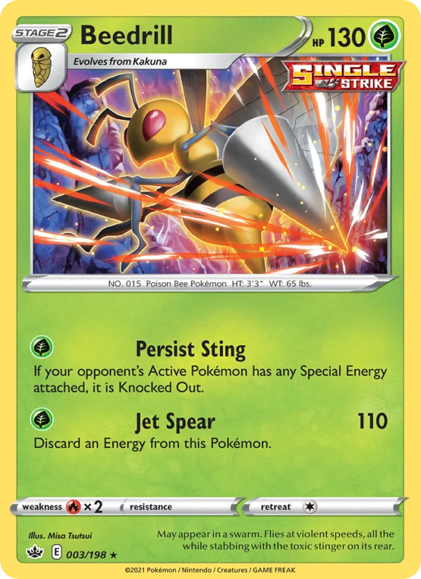 Beedrill · Chilling Reign 3/198