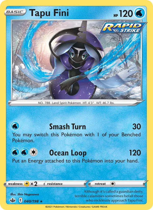 Tapu Fini · Chilling Reign 40/198