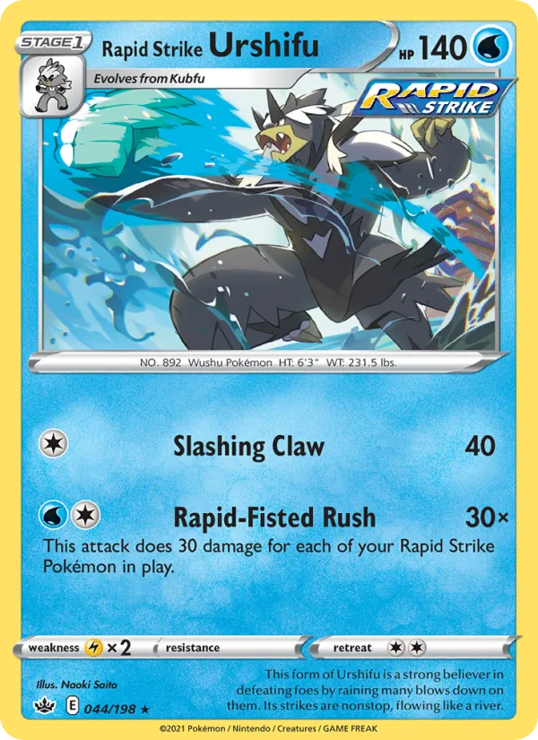 Rapid Strike Urshifu · Chilling Reign 44/198