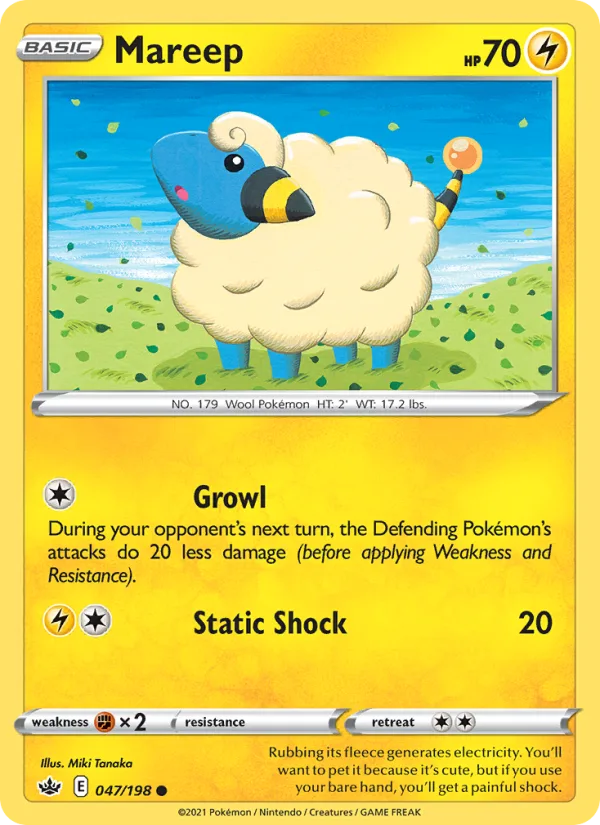 Mareep · Chilling Reign 47/198