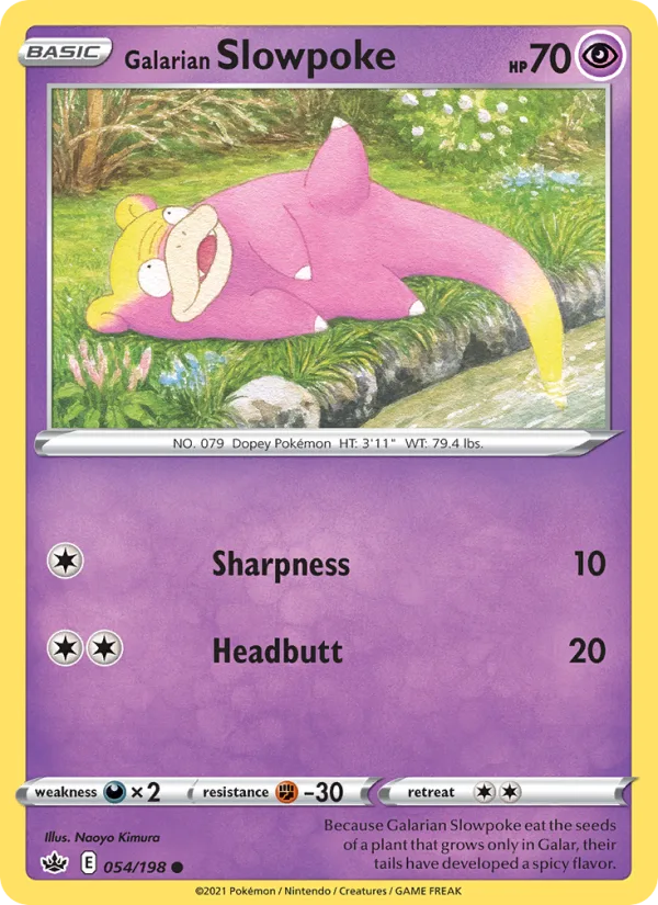 Galarian Slowpoke · Chilling Reign 54/198
