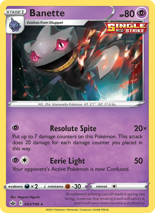 Banette · Chilling Reign 63/198