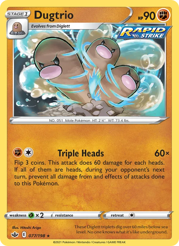 Dugtrio · Chilling Reign 77/198