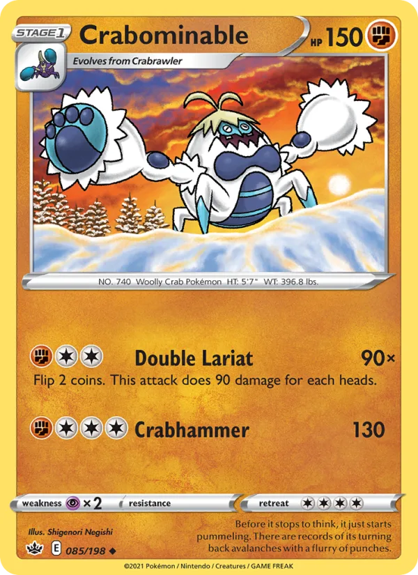 Crabominable · Chilling Reign 85/198
