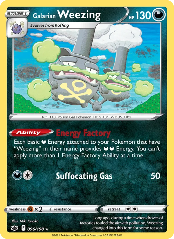 Galarian Weezing · Chilling Reign 96/198