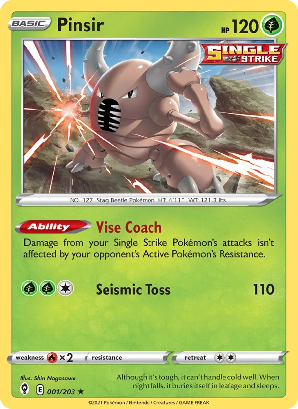 Pinsir · Evolving Skies 1/203