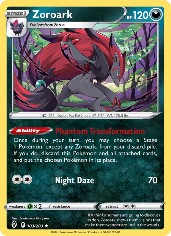 Zoroark · Evolving Skies 103/203