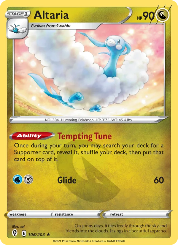 Altaria · Evolving Skies 106/203