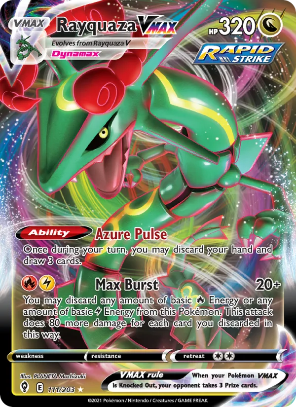 Rayquaza VMAX · Evolving Skies 111/203