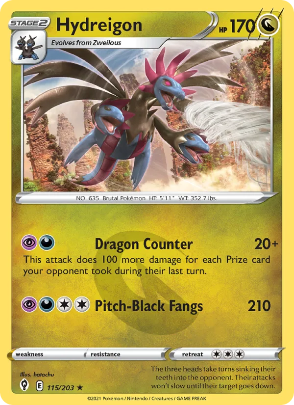 Hydreigon · Evolving Skies 115/203