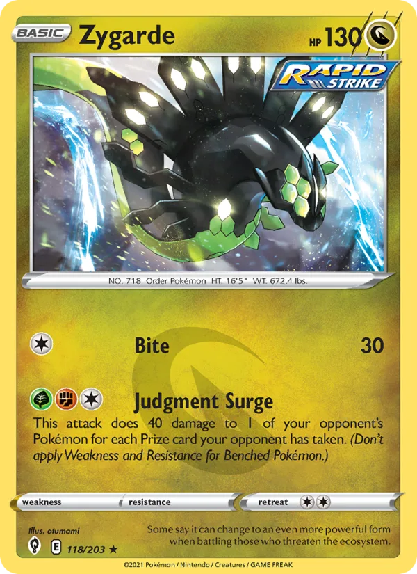 Zygarde · Evolving Skies 118/203