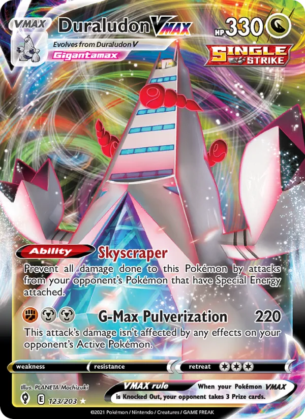 Duraludon VMAX · Evolving Skies 123/203