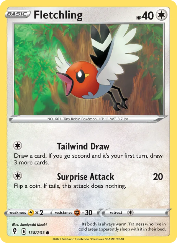 Fletchling · Evolving Skies 138/203