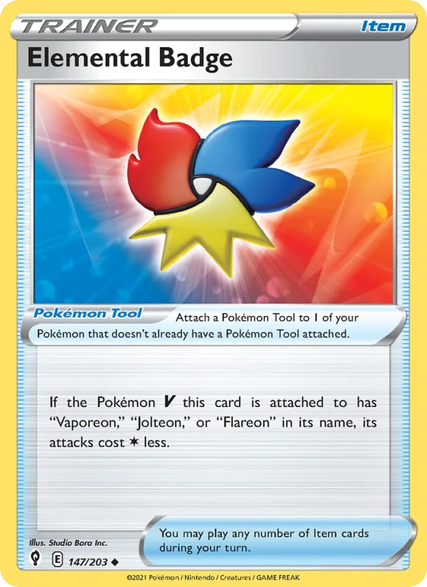 Elemental Badge · Evolving Skies 147/203