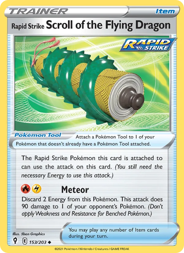 Rapid Strike Scroll of the Flying Dragon · Evolving Skies 153/203