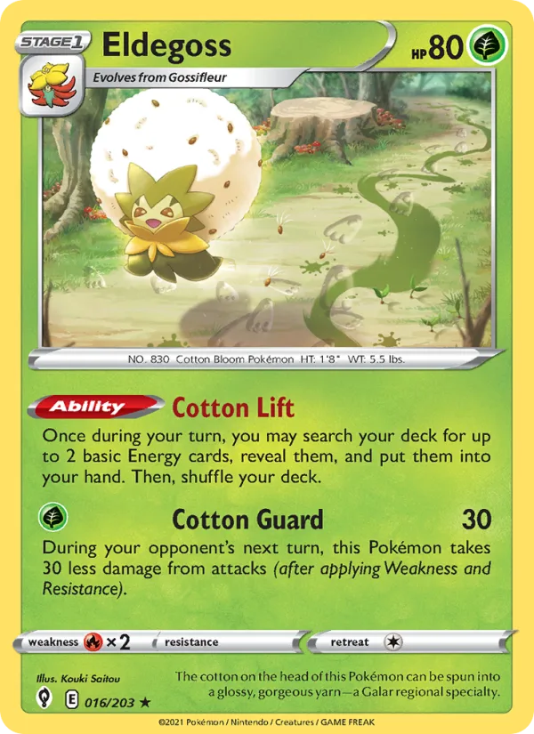 Eldegoss · Evolving Skies 16/203
