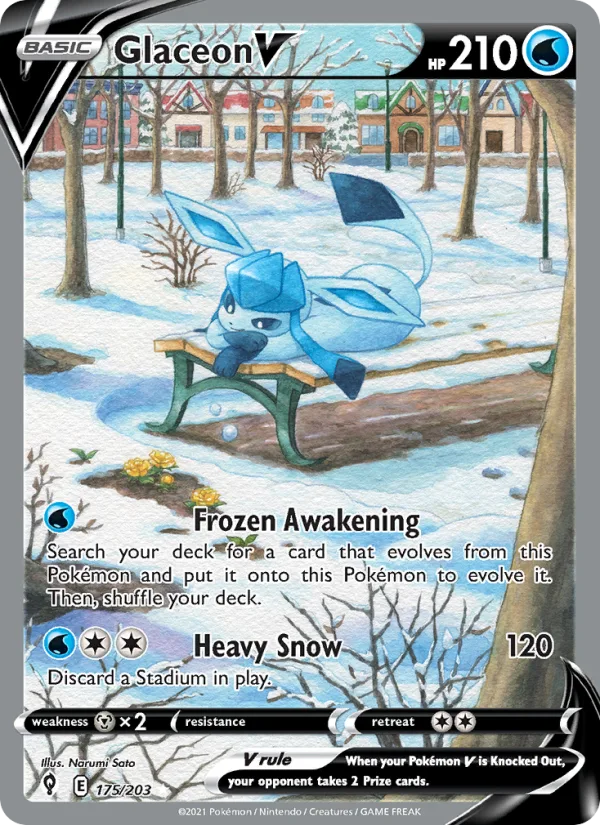Glaceon V · Evolving Skies 175/203