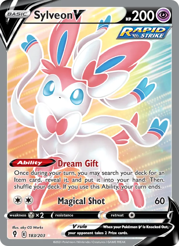 Sylveon V · Evolving Skies 183/203