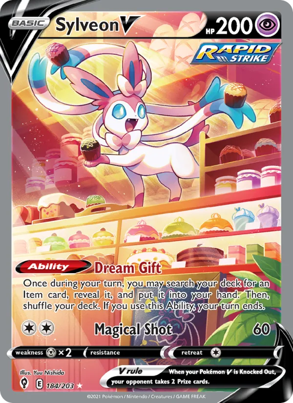 Sylveon V · Evolving Skies 184/203