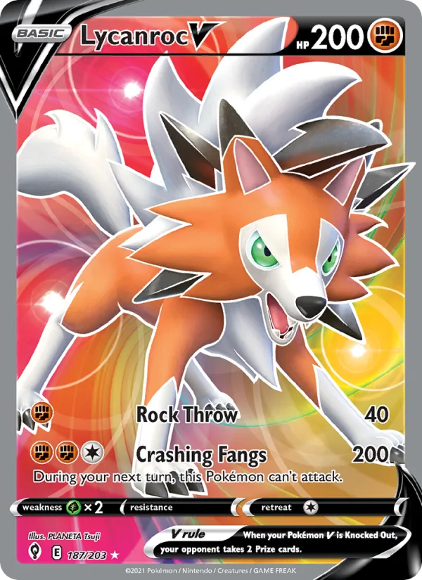 Lycanroc V · Evolving Skies 187/203