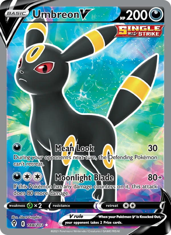 Umbreon V · Evolving Skies 188/203