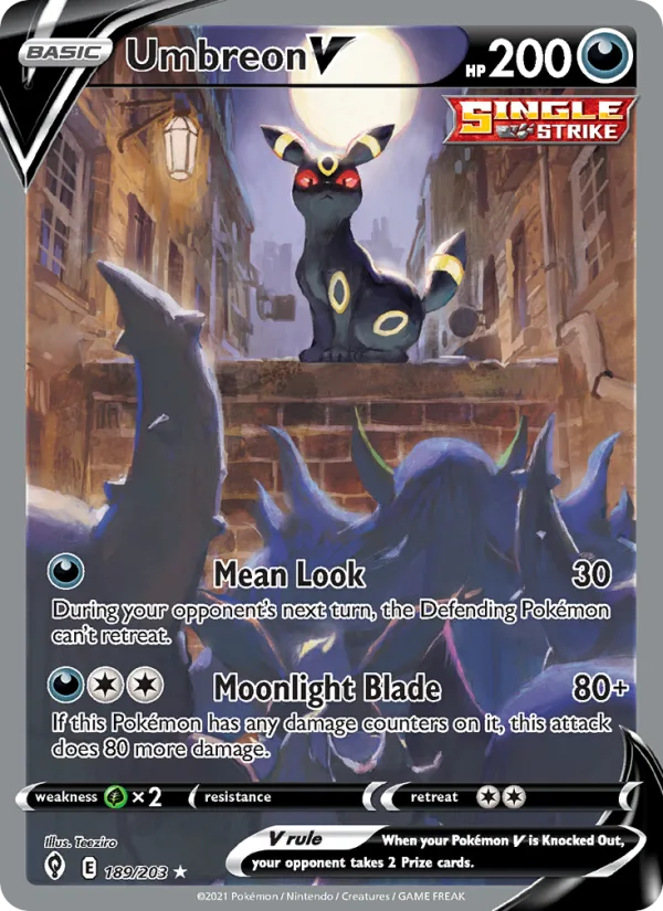 Umbreon V · Evolving Skies 189/203
