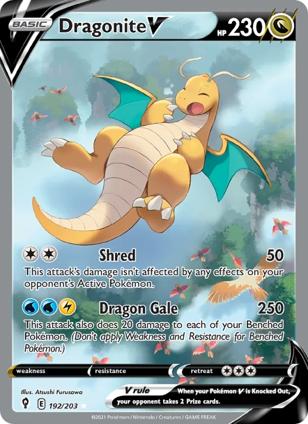 Dragonite V · Evolving Skies 192/203