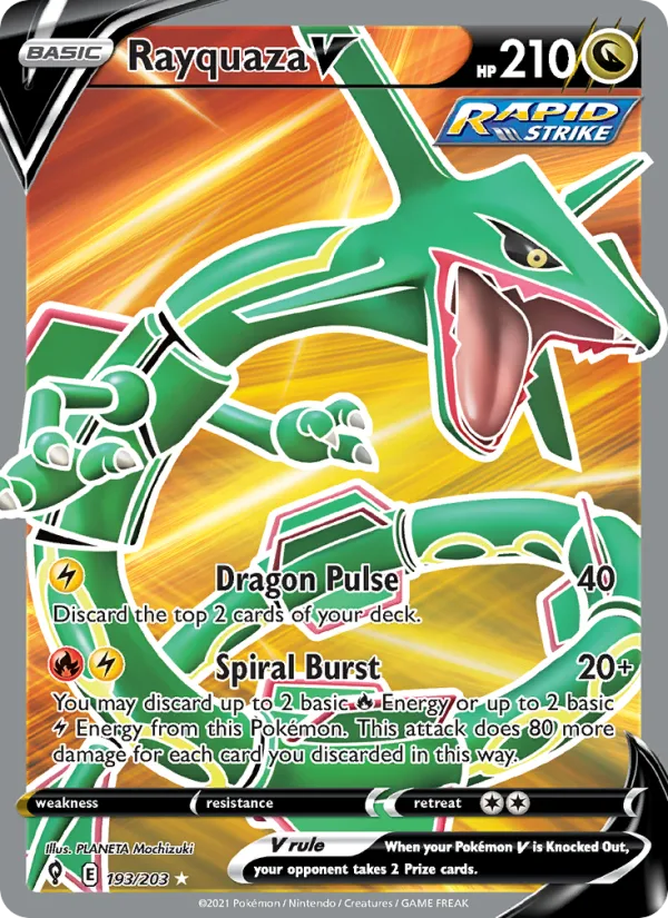 Rayquaza V · Evolving Skies 193/203