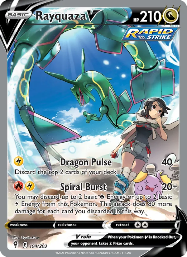 Rayquaza V · Evolving Skies 194/203