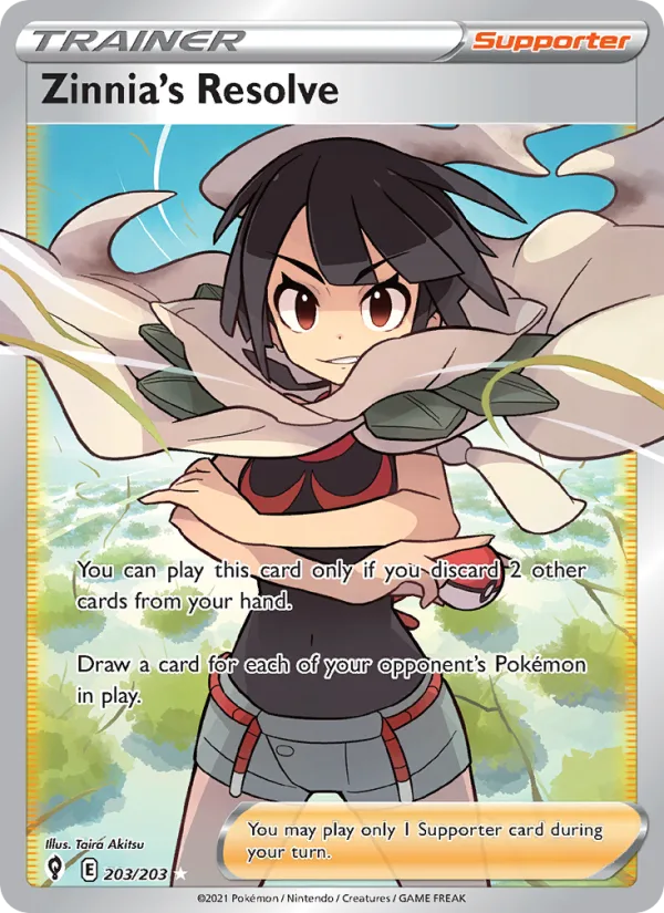Zinnia's Resolve · Evolving Skies 203/203