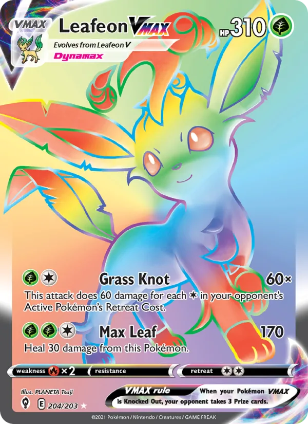 Leafeon VMAX · Evolving Skies 204/203