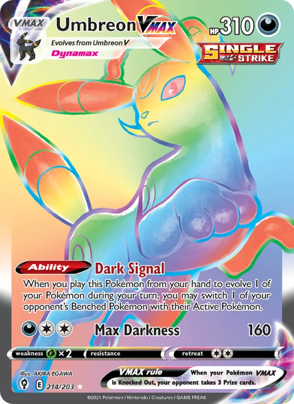 Umbreon VMAX · Evolving Skies 214/203