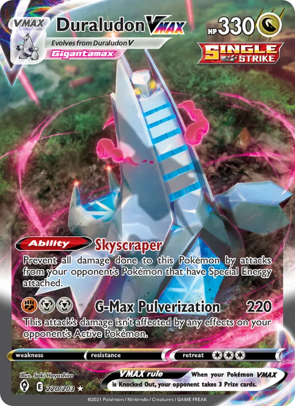 Duraludon VMAX · Evolving Skies 220/203