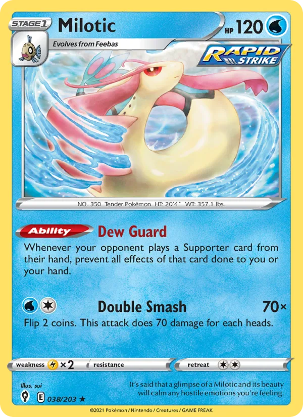 Milotic · Evolving Skies 38/203