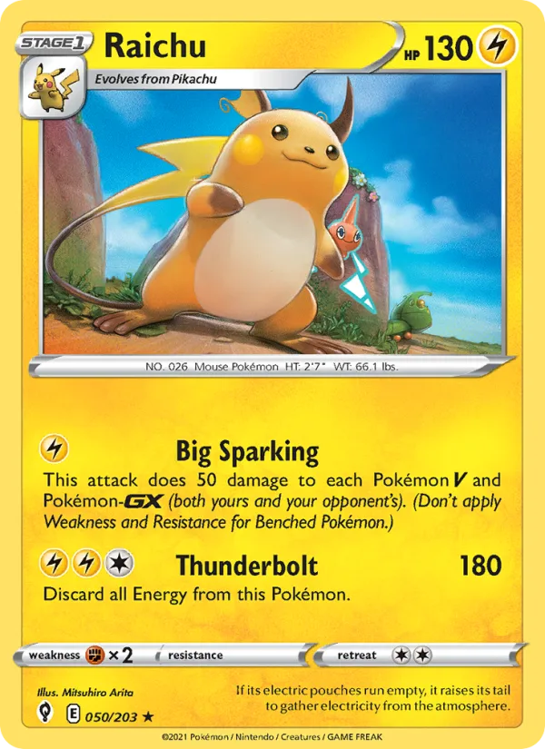 Raichu · Evolving Skies 50/203