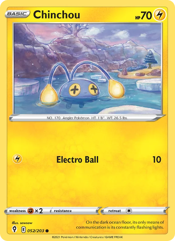 Chinchou · Evolving Skies 52/203