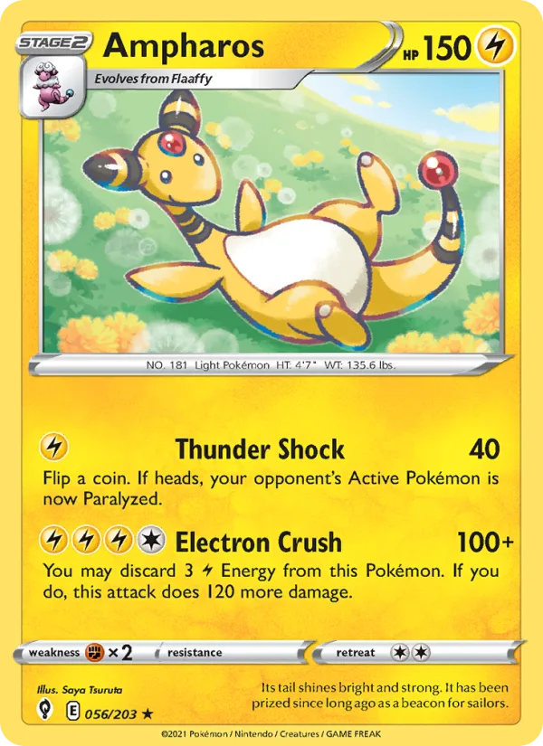Ampharos · Evolving Skies 56/203