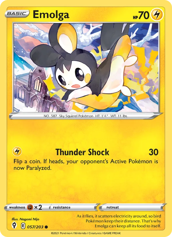 Emolga · Evolving Skies 57/203