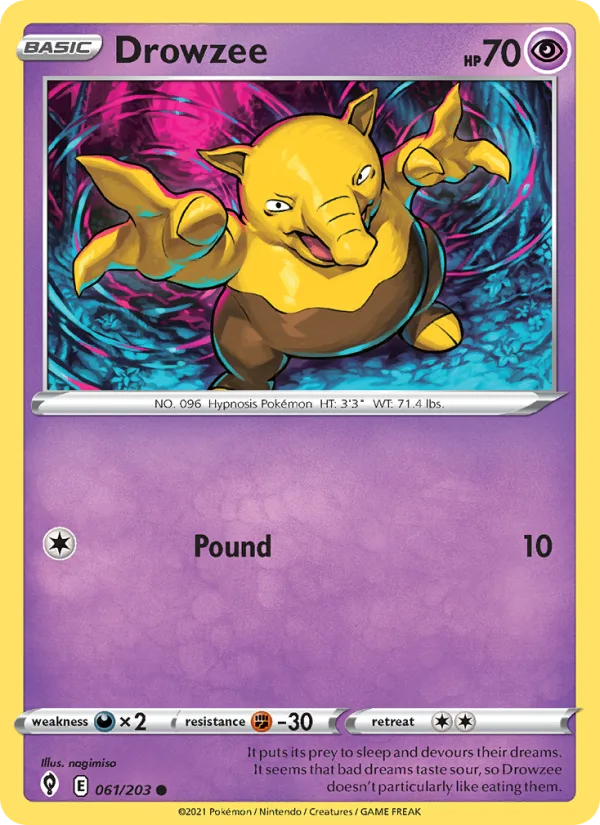 Drowzee · Evolving Skies 61/203
