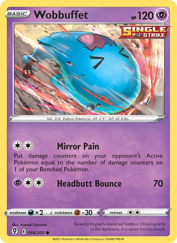 Wobbuffet · Evolving Skies 66/203