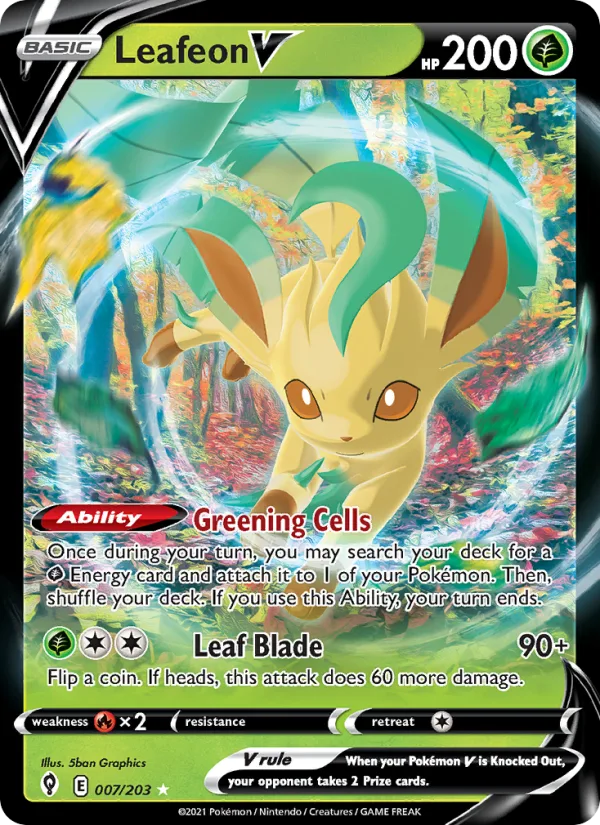 Leafeon V · Evolving Skies 7/203