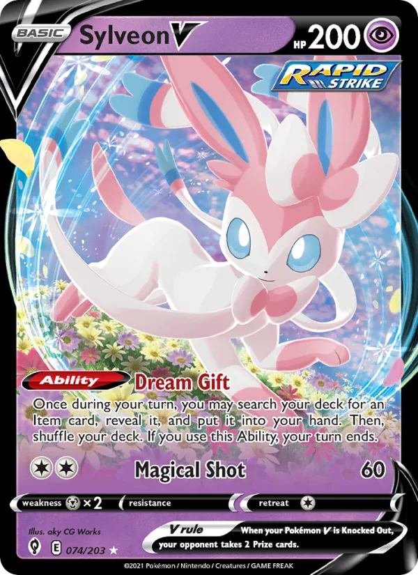 Sylveon V · Evolving Skies 74/203