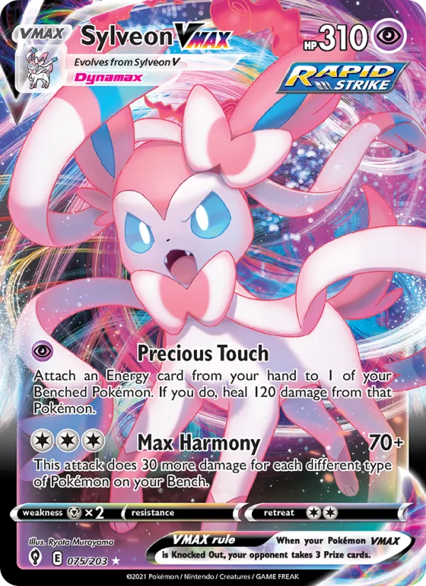 Sylveon VMAX · Evolving Skies 75/203