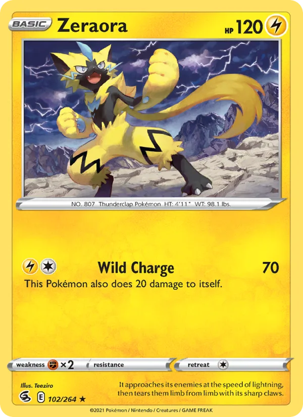Zeraora · Fusion Strike 102/264