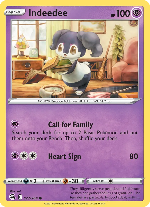 Indeedee · Fusion Strike 127/264