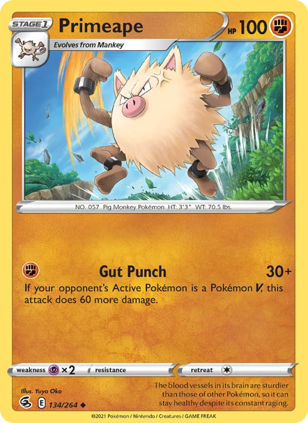 Primeape · Fusion Strike 134/264